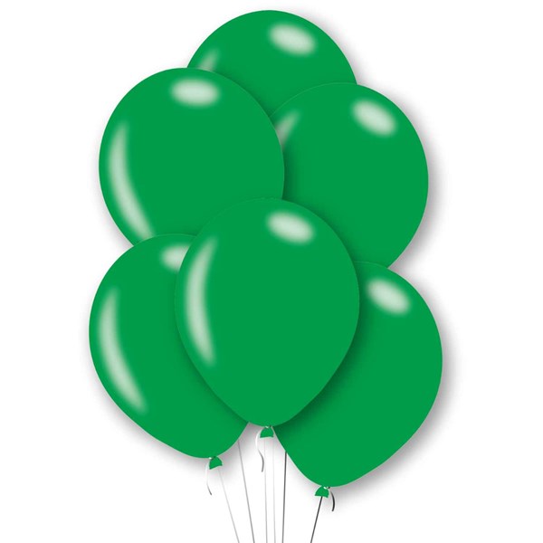 Amscan Metallic Green 11" Latex Balloons 6pk