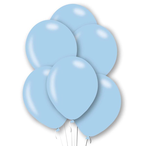 Amscan Pearl Powder Blue 11" Latex Balloons 6pk