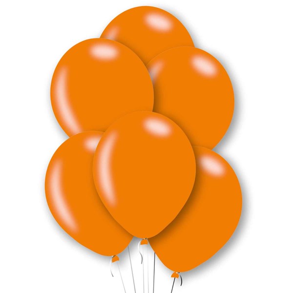 Amscan Metallic Orange 11" Latex Balloons 6pk