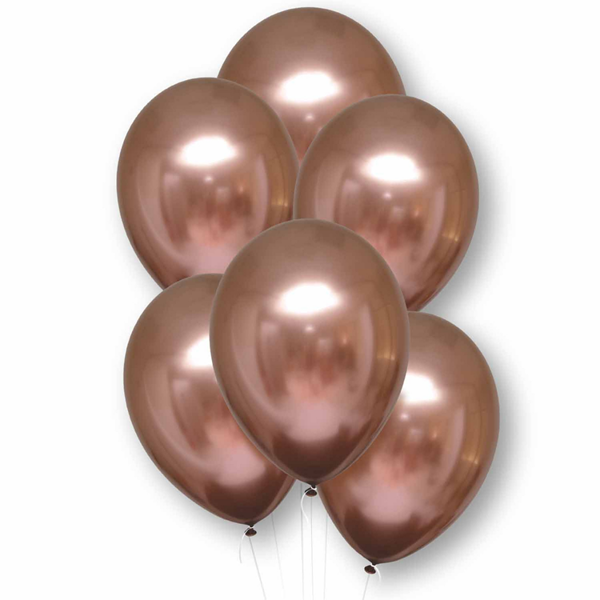 Satin Luxe Rose Copper 11" Latex Balloons 6pk
