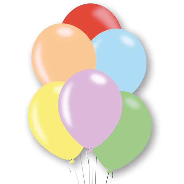 Assorted Macaron Pastel Mix 11" Latex Balloons 6pk