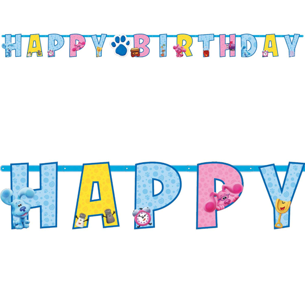 Blue's Clues Happy Birthday Letter Banner 1.8m