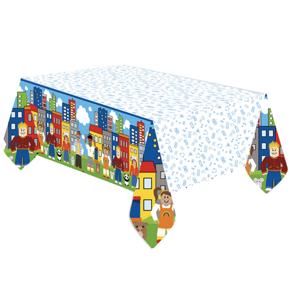 Party Town Paper Tablecover