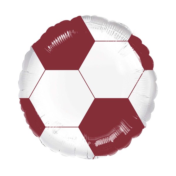 Maroon Football 18" Foil Balloon