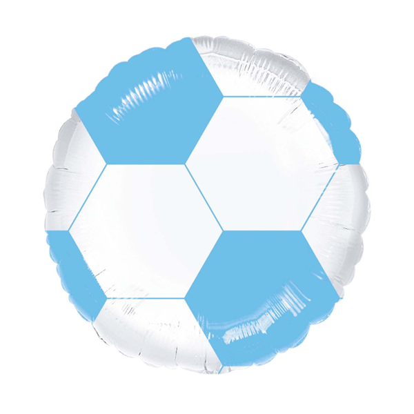 Light Blue Football 18" Foil Balloon