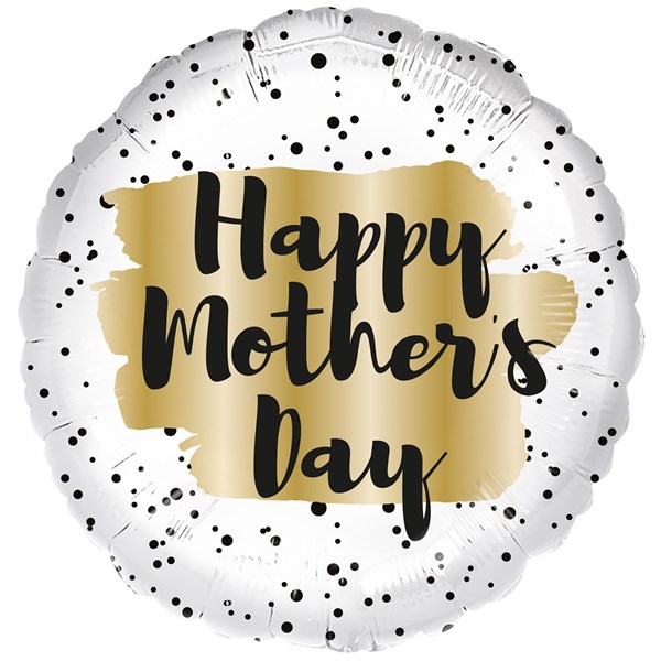 Happy Mother's Day Spotted 18" Round Foil Balloon