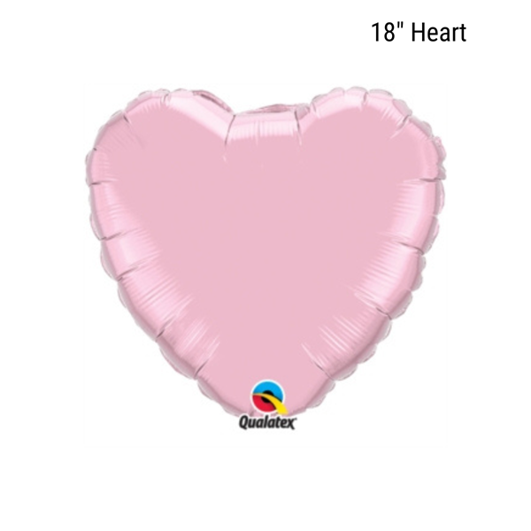 Pearl Pink 18" Heart Foil Balloon