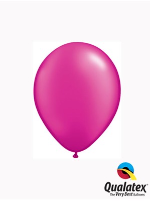 Qualatex Pearl 5" Magenta Latex Balloons 100pk