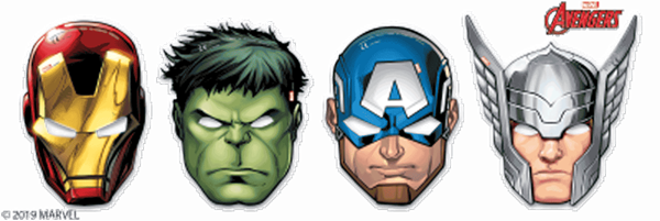 Marvel Avengers Party Masks 6pk