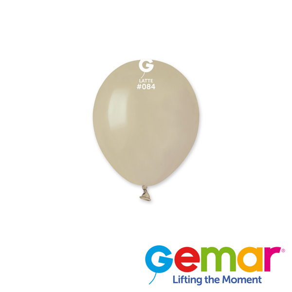 Gemar Natural Latte 5" Latex Balloons 50pk