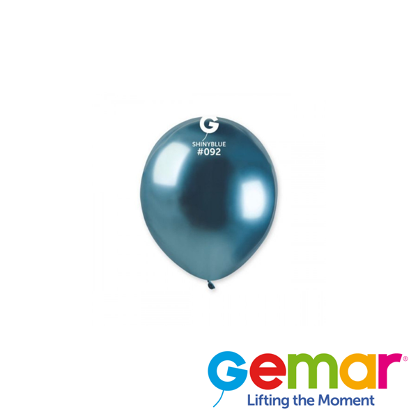 Gemar Shiny Blue 5" Latex Balloons 50pk
