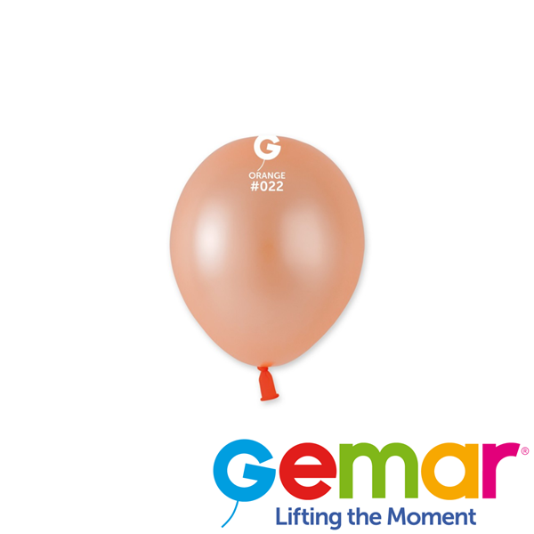 Gemar 5" Neon Orange Latex Balloons 50pk