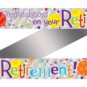 Congratulations on Your Retirement Foil Banner