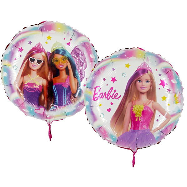 Party Barbie 18" Double Sided Foil Balloon (Loose)