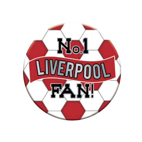 NEW No.1 Liverpool Fan Football Jumbo Badge 15cm