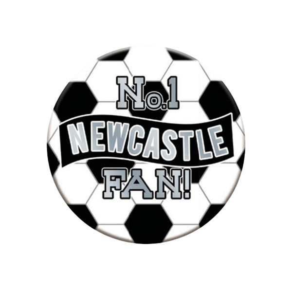 No.1 Newcastle Fan Football Jumbo Badge 15cm