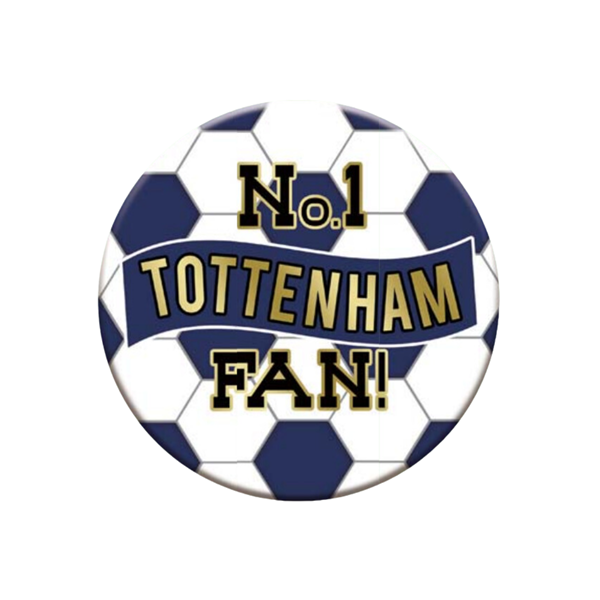 No.1 Tottenham Fan Football Jumbo Badge 15cm
