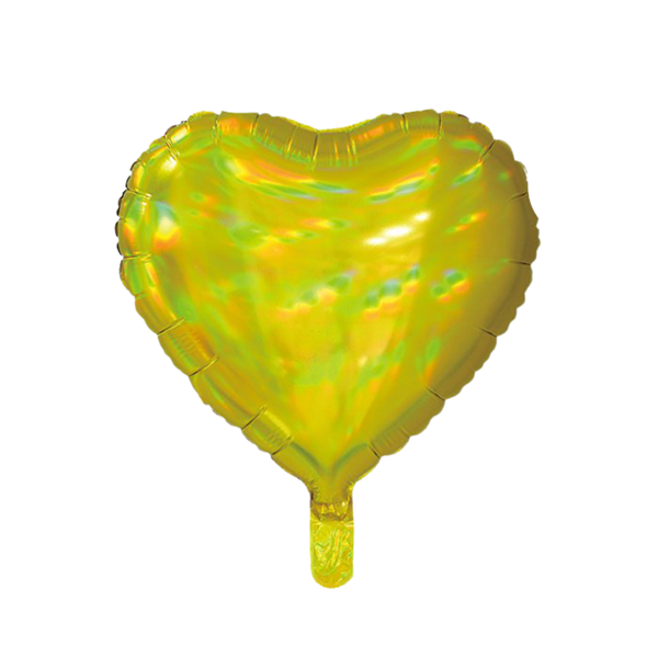 Sensations Iridescent Gold 18" Heart Foil Balloon