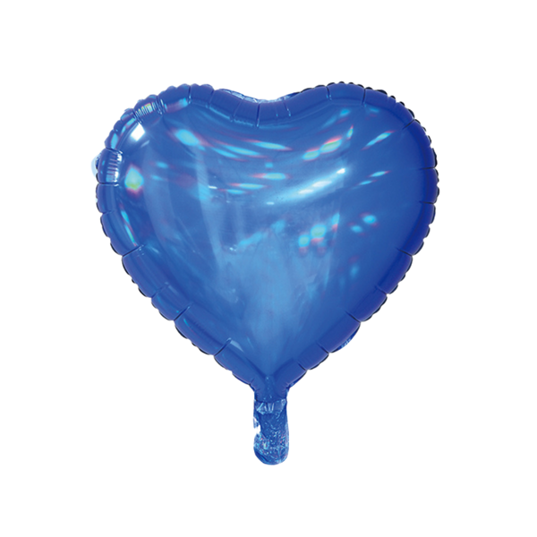 Sensations Iridescent Blue 18" Heart Foil Balloon