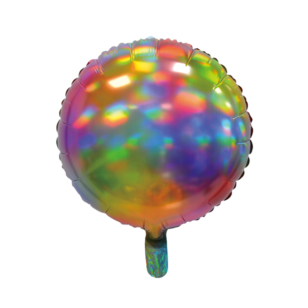 Sensations Iridescent Rainbow 18" Round Foil Balloon
