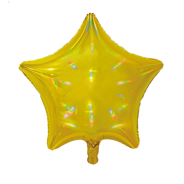 Sensations Iridescent Gold 19" Star Foil Balloon