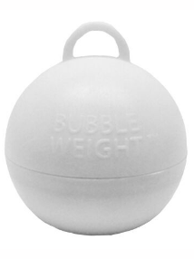 White Bubble Balloon Weight