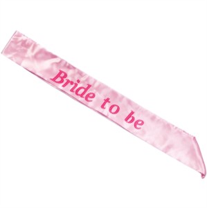 Light Pink Hen Party Bride to Be Sash