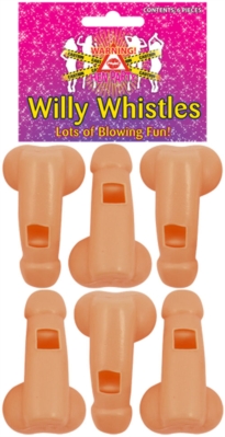 Hen Party Willy Whistle 6pk