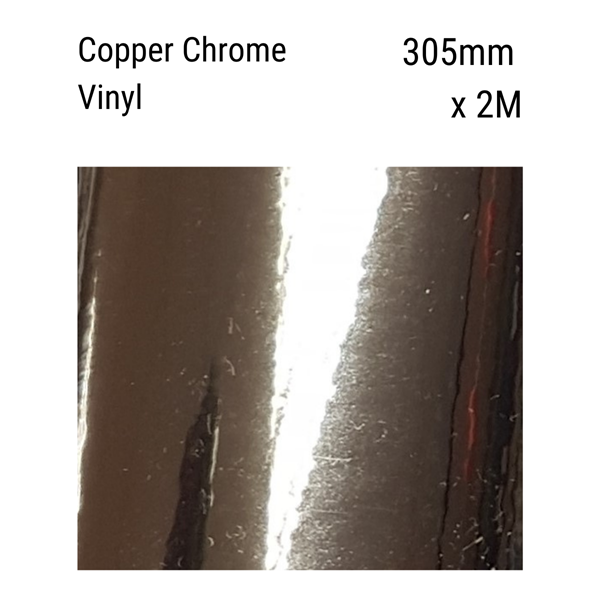 Copper Chrome Metallic Vinyl 305mm x 2M