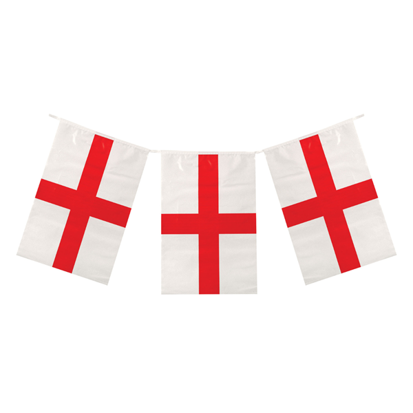 England St George's Cross Flag Banner 10m (20 Flags)