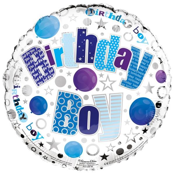 Birthday Boy 18"  Foil Balloon