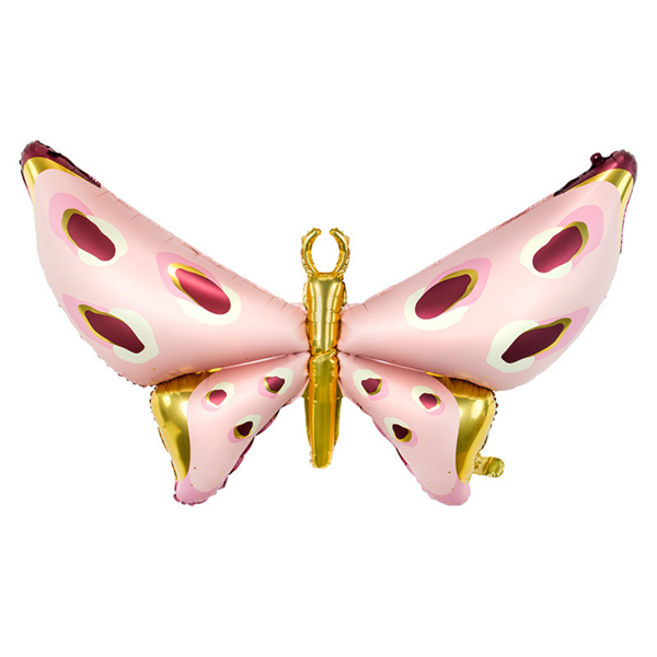 Pink & Gold Butterfly 47" Foil Balloon
