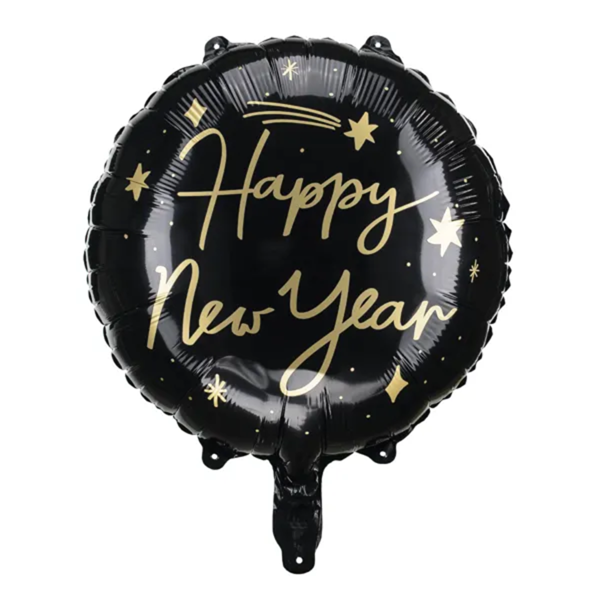 Happy New Year Shooting Stars 18" Foil Balloon