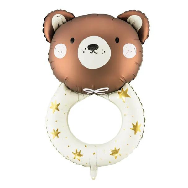 Teddy Rattle Baby Shower 34" Large Foil Balloon