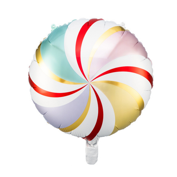 Glossy Candy Mix Swirl 18" Foil Balloon