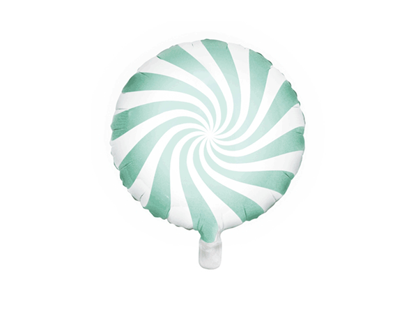 Mint Candy Swirl 18" Foil Balloon