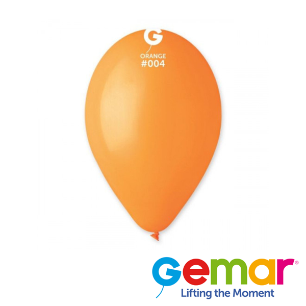 Gemar Standard Orange 12" Latex Balloons 50pk