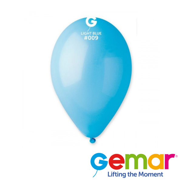 Gemar Standard Light Blue 12" Latex Balloons 50pk