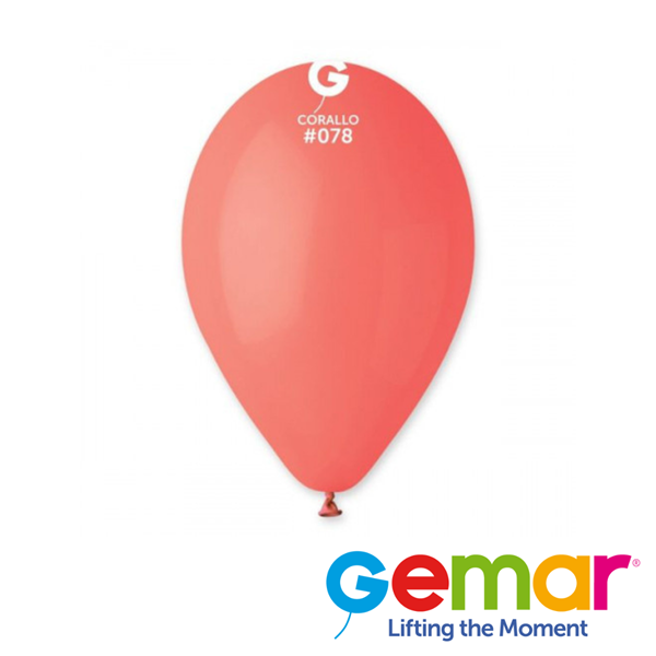 Gemar Standard Corallo 12" Latex Balloons 50pk