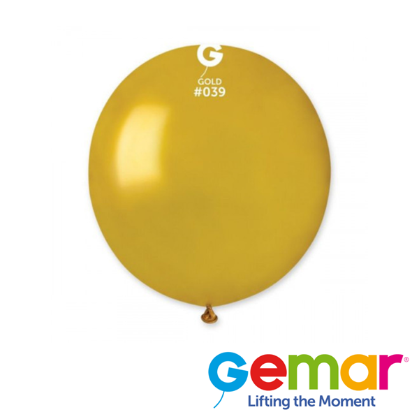 Gemar Metallic Gold 19" Latex Balloons 25pk