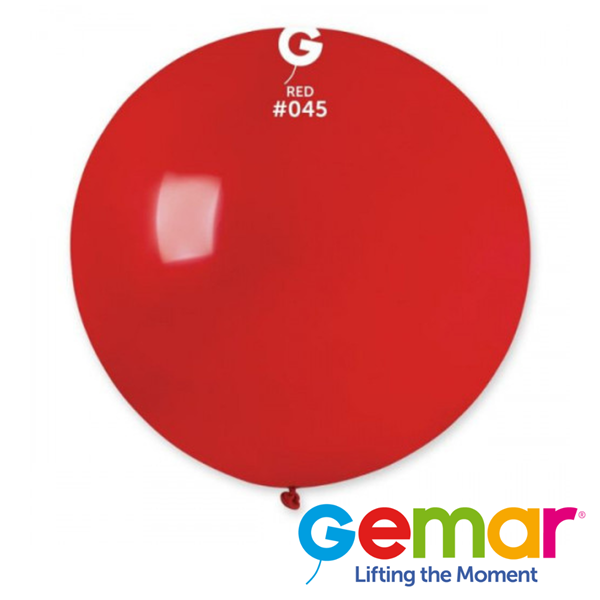 Gemar Standard Red 31" (2.5ft) Latex Balloons 10pk