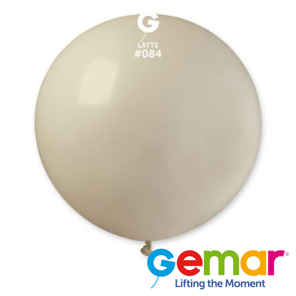 Gemar Natural Latte 31" (2.5ft) Latex Balloons 10pk