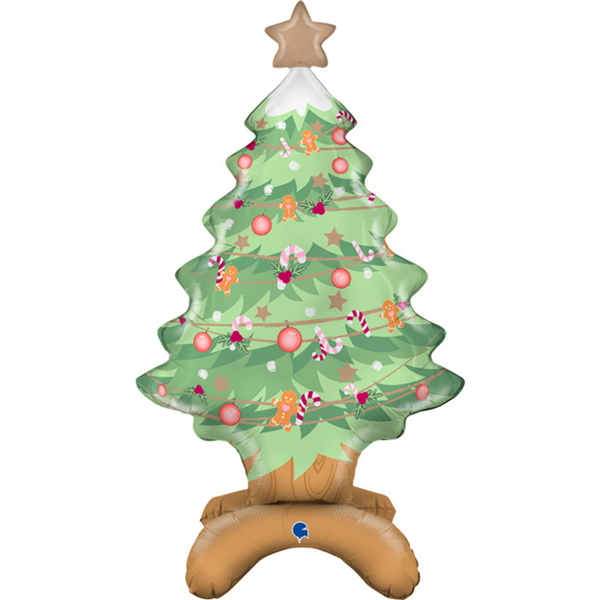 Iridescent Christmas Tree Holographic 36 Balloon