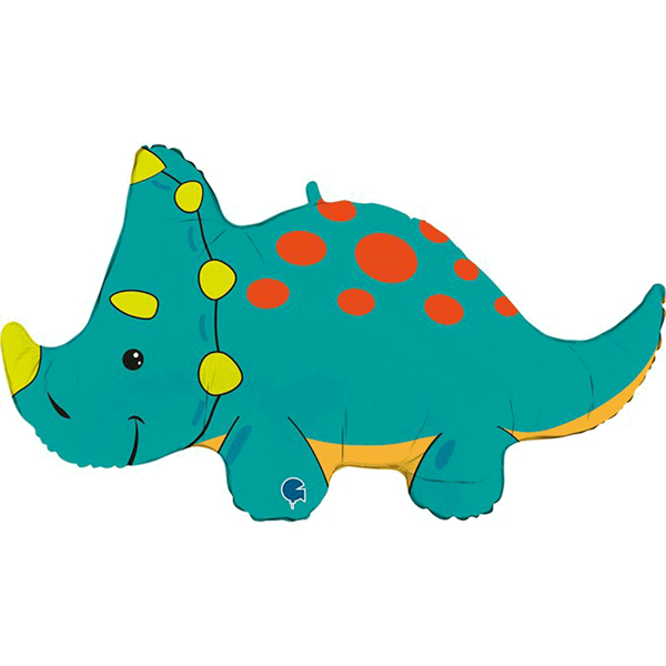 Triceratops Dinosaur 36" Foil Balloon