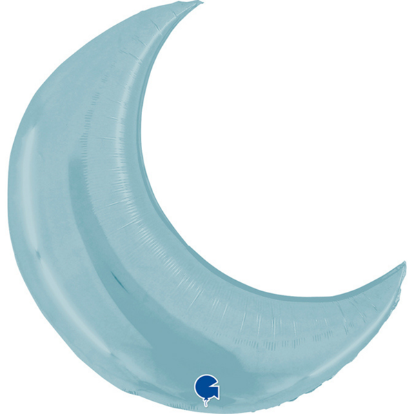 Pastel Blue 36" Crescent Moon Foil Balloon