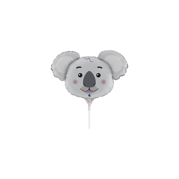 Koala Animal Head 14" Mini Shape Foil Balloon