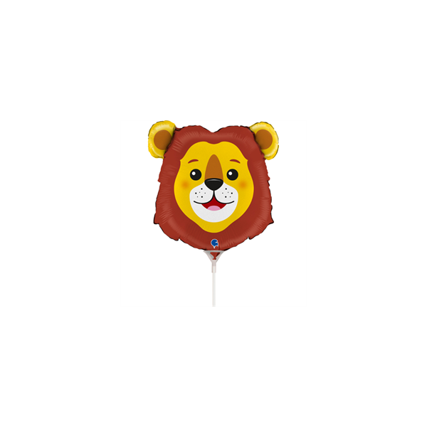 Lion Animal Head 14" Mini Shape Foil Balloon