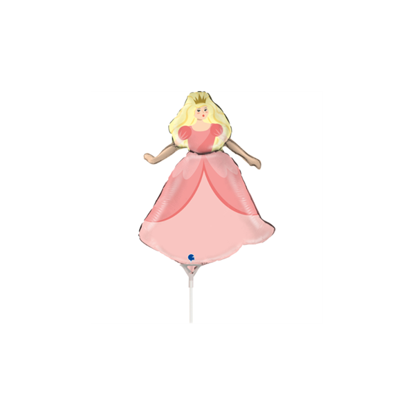 Princess 14" Mini Shape Foil Balloon