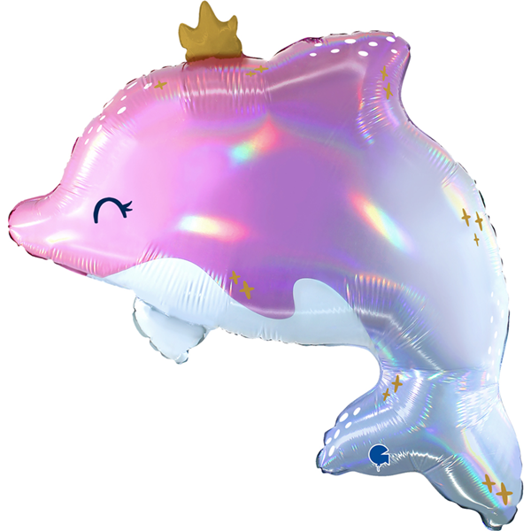 NEW Grabo Glowy Dolphin 27" Large Foil Balloon