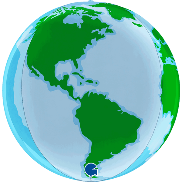 Planet Earth/Globe Qualatex Giant 3ft Latex Balloons